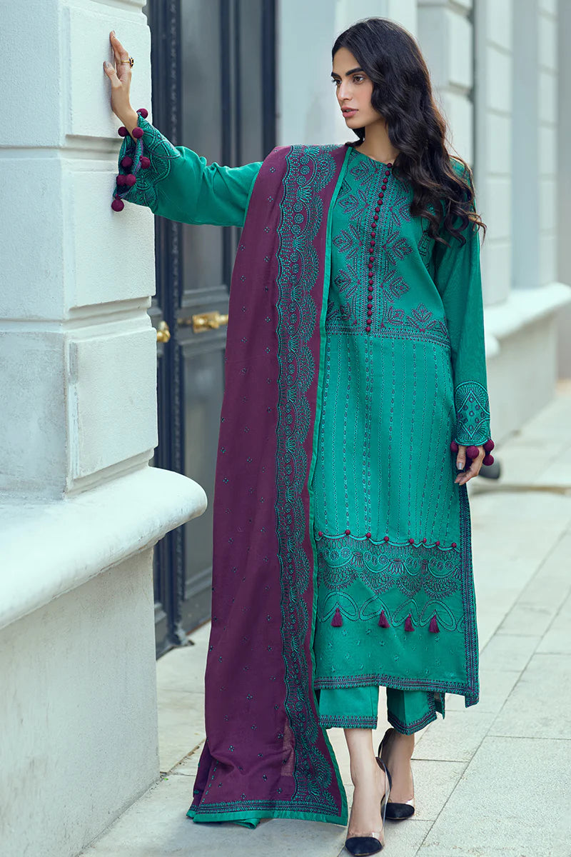 MUSHQ Broadway Returns Unstitched Khaddar 3Pc Suit MW22-04 NUR