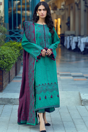 MUSHQ Broadway Returns Unstitched Khaddar 3Pc Suit MW22-04 NUR