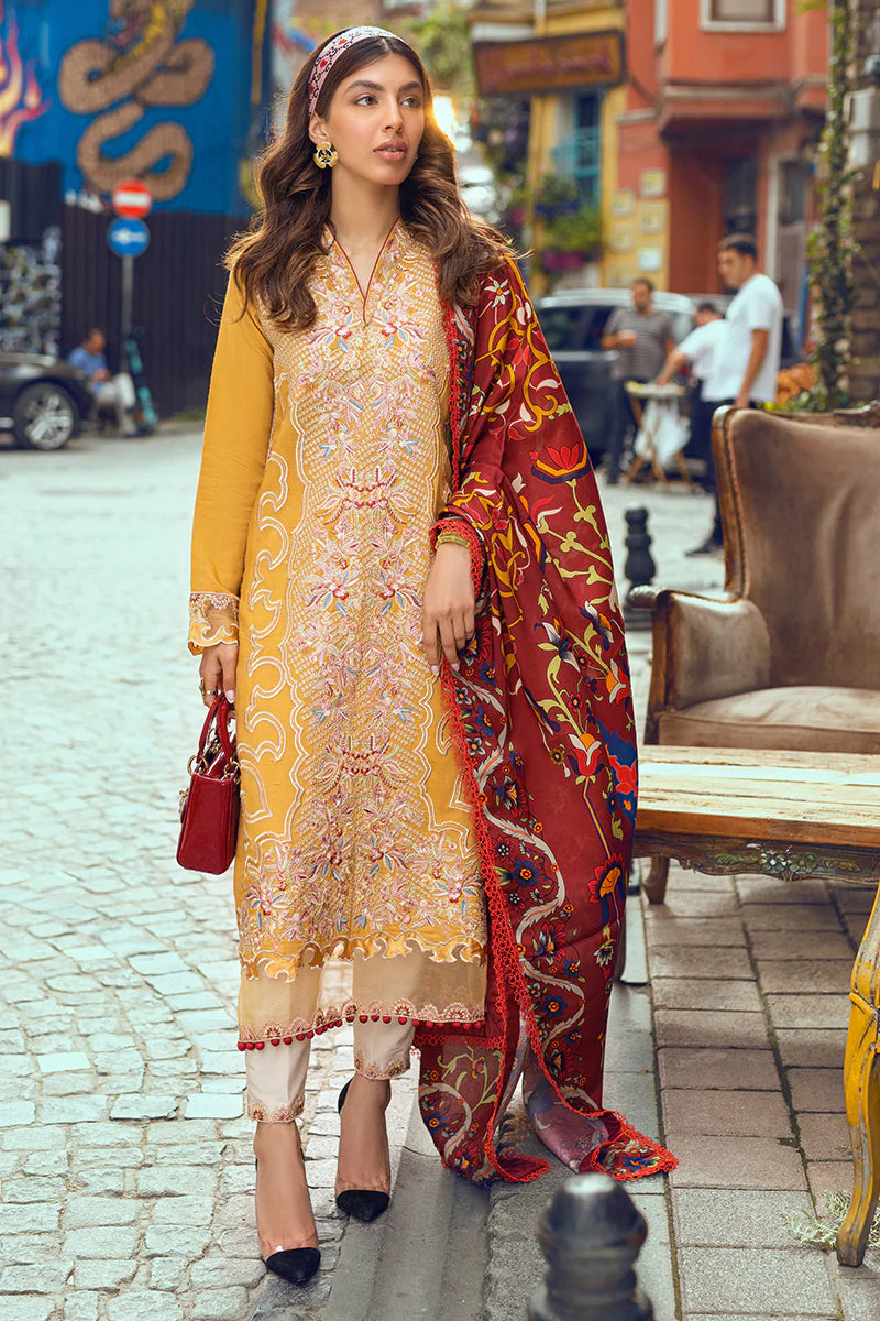 MUSHQ Broadway Returns Unstitched Linen 3Pc Suit MW22-11 ELA