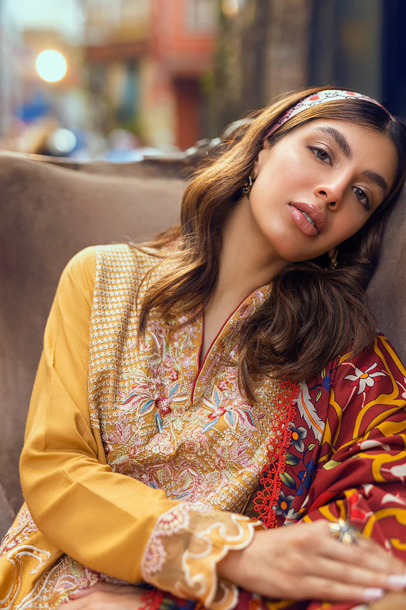 MUSHQ Broadway Returns Unstitched Linen 3Pc Suit MW22-11 ELA