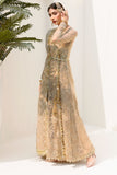 Motifz Rawayat Silk Net Embroidered 3 Piece Suit 3192-SOFT-GOLD