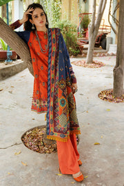 Umang by Motifz Embroidered Khaddar Unstitched 3Pc Suit 3603-DAYLILY