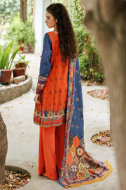 Umang by Motifz Embroidered Khaddar Unstitched 3Pc Suit 3603-DAYLILY