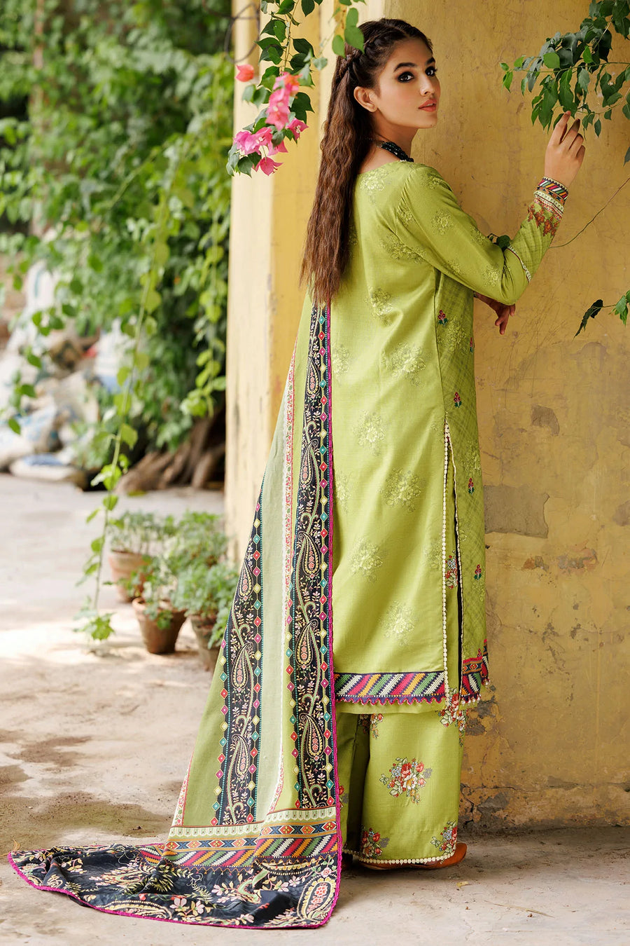 Umang by Motifz Embroidered Khaddar Unstitched 3Pc Suit 3606-GAZANIA