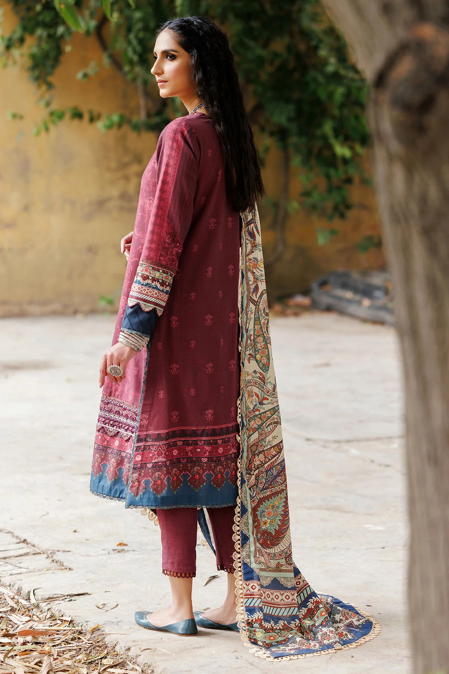 Umang by Motifz Embroidered Khaddar Unstitched 3Pc Suit 3610-FESCUE