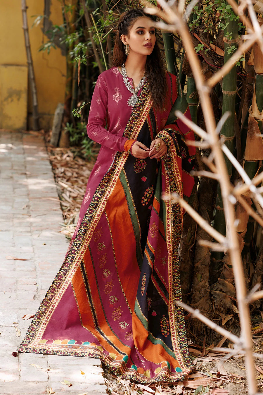 Umang by Motifz Embroidered Khaddar Unstitched 3Pc Suit 3611-SUSAN