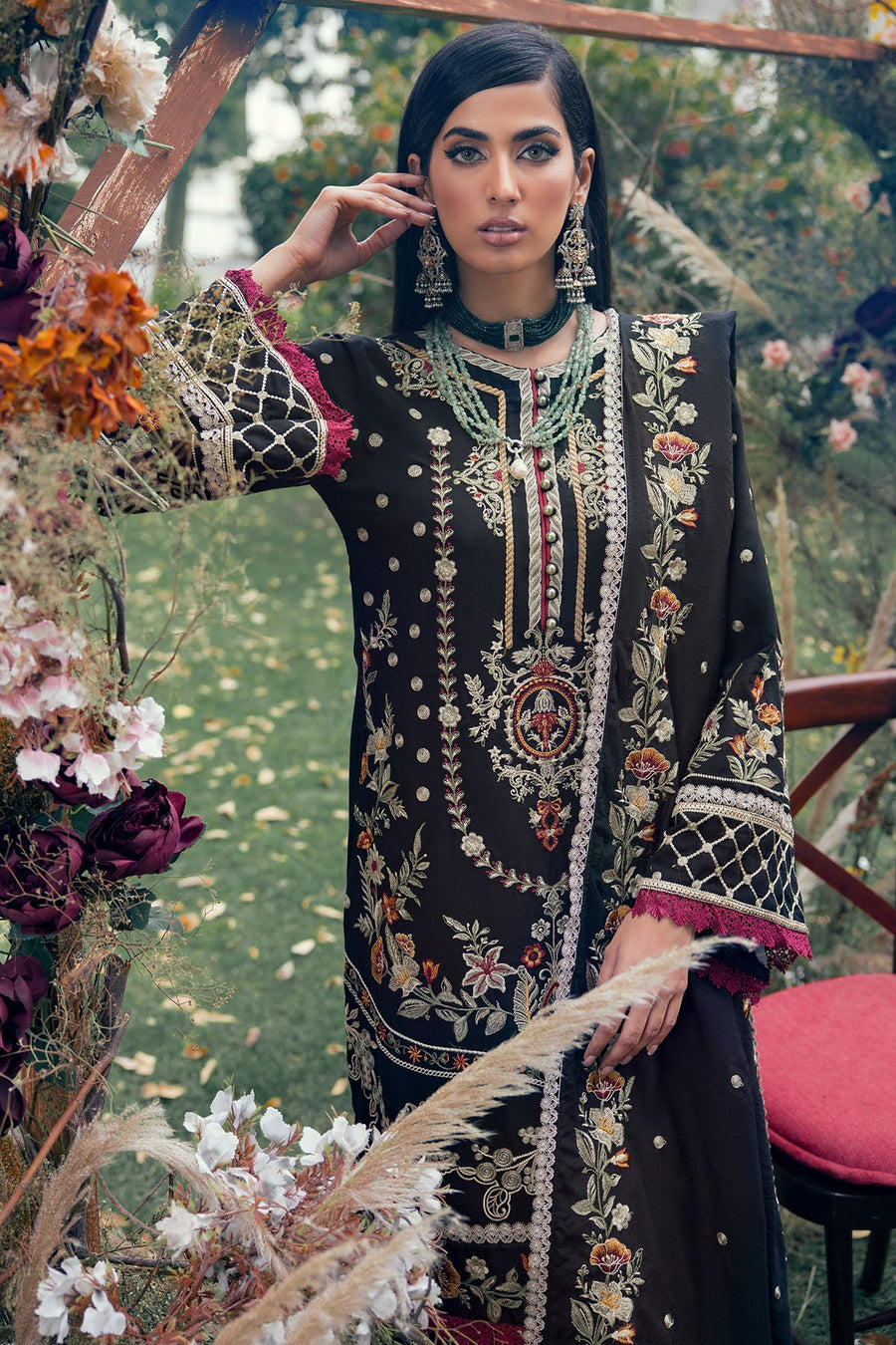 Motifz Premium Winter Embroidered Linen Unstitched Suit 3785-BAILAN