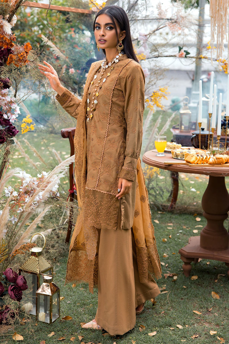 Motifz Premium Winter Embroidered Linen Unstitched Suit 3791-CHELAN
