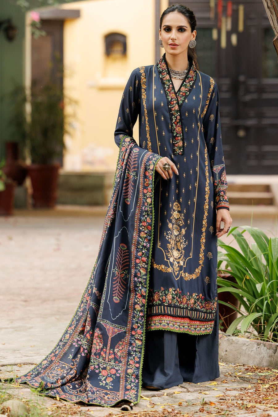 Umang by Motifz Digital Printed Linen Unstitched 3Pc Suit 3812-PINE
