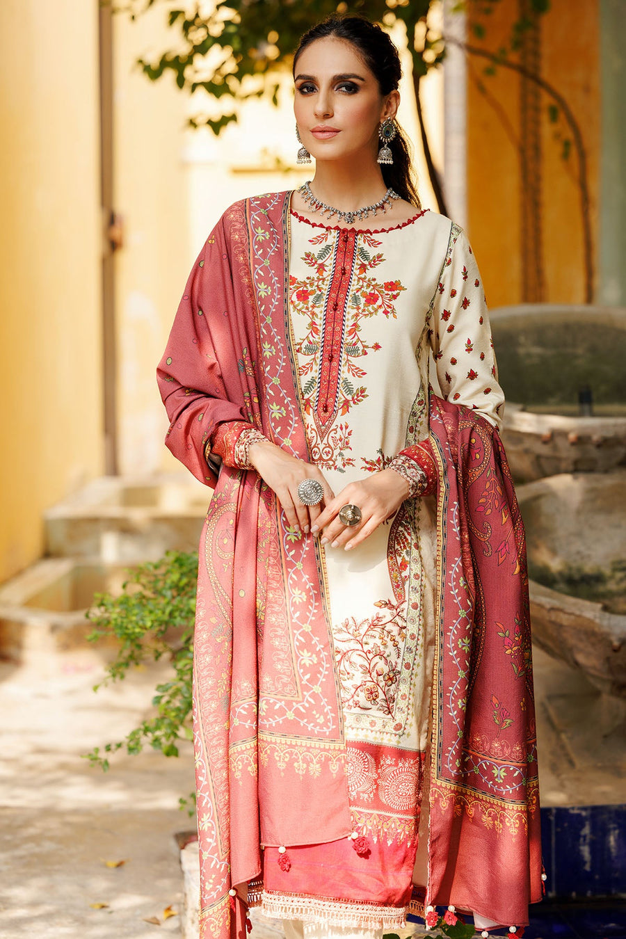 Umang by Motifz Digital Printed Linen Unstitched 3Pc Suit 3814-NUTMEG