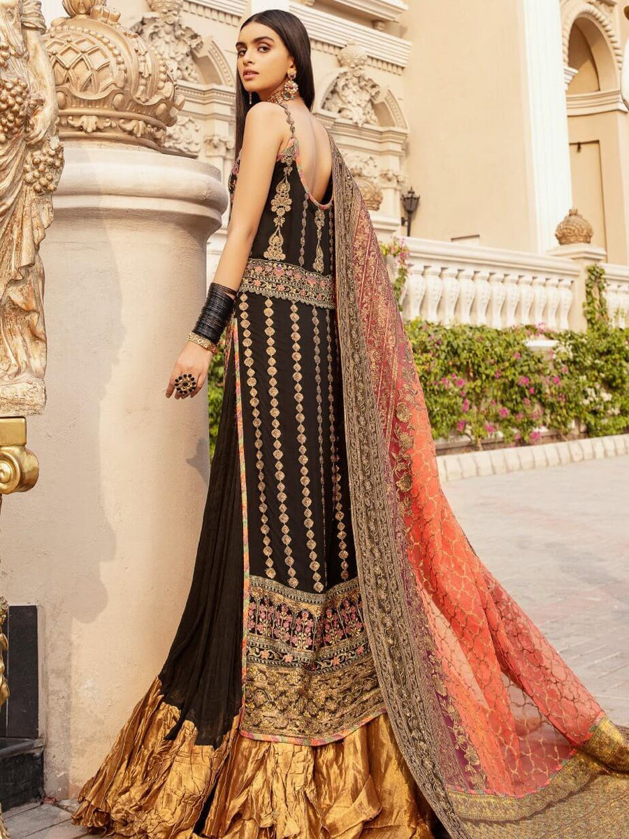 Maryum N Maria Wedding Chiffon Embroidered 3 Piece Suit MME-05 - FaisalFabrics.pk