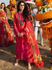 Mushq Lawana Embroidered Luxury Lawn Unstitched 3Pc Suit MSL-23-10 Mai