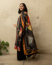 Noorangi Masakali Unstitched Printed Cambric 3Pc Suit - Mala