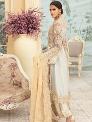 Maryum N Maria Premium Chiffon Collection Embroidered 3Pc Suit MMD-04 - FaisalFabrics.pk