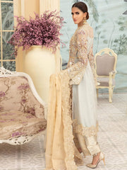 Maryum N Maria Premium Chiffon Collection Embroidered 3Pc Suit MMD-04 - FaisalFabrics.pk