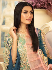 Maryum N Maria Premium Chiffon Collection Embroidered 3Pc Suit MMD-07 - FaisalFabrics.pk