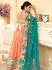 Maryum N Maria Premium Chiffon Collection Embroidered 3Pc Suit MMD-05 - FaisalFabrics.pk