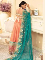 Maryum N Maria Premium Chiffon Collection Embroidered 3Pc Suit MMD-05 - FaisalFabrics.pk