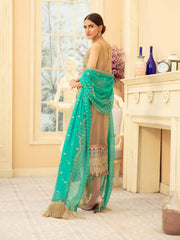 Maryum N Maria Premium Chiffon Collection Embroidered 3Pc Suit MMD-08 - FaisalFabrics.pk