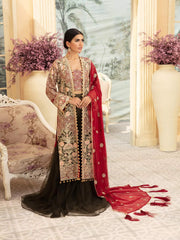 Maryum N Maria Premium Chiffon Collection Embroidered 3Pc Suit MMD-03 - FaisalFabrics.pk