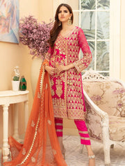 Maryum N Maria Premium Chiffon Collection Embroidered 3Pc Suit MMD-01 - FaisalFabrics.pk