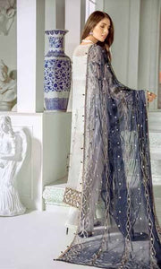 Maryum N Maria Luxury Chiffon Collection 2020 MMC-01 PERL HARPS - FaisalFabrics.pk