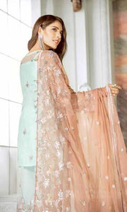 Maryum N Maria Luxury Chiffon Collection 2020 MMC-05 HAZE PINE - FaisalFabrics.pk