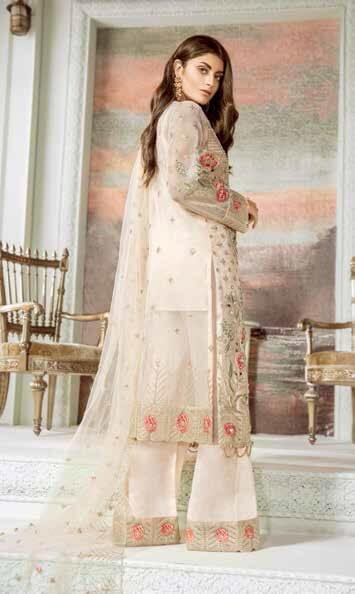 Maryum N Maria Luxury Chiffon Collection 2020 MMC-06 RUST NILE - FaisalFabrics.pk