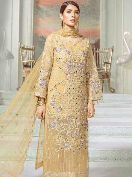 Maryum N Maria Luxury Chiffon Collection 2020 MMC-07 DUST LYEH - FaisalFabrics.pk