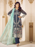 Maryum N Maria Bridal Chiffon 2020 Embroidered 3Pc Suit Moonlit MA-01
