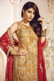 Maryum N Maria Bridal Chiffon 2020 Embroidered 3Pc Suit Crao Royal MA-09 - FaisalFabrics.pk