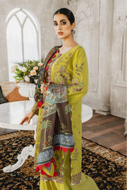 Maryum N Maria Luxury Lawn 3 Piece Embroidered Suit ML-09 Husterl Ugh - FaisalFabrics.pk