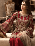 Maryum N Maria Freesia luxury Embroidered Chiffon 3Pc Suit FMM 603 - FaisalFabrics.pk