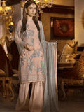 Maryum N Maria Freesia luxury Embroidered Chiffon 3Pc Suit FMM 607 - FaisalFabrics.pk