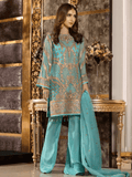 Maryum N Maria Freesia luxury Embroidered Chiffon 3Pc Suit FMM 609