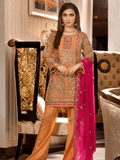 Maryum N Maria Freesia luxury Embroidered Chiffon 3Pc Suit FMM 604