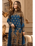 Maryum N Maria Freesia luxury Embroidered Chiffon 3Pc Suit FMM 606 - FaisalFabrics.pk