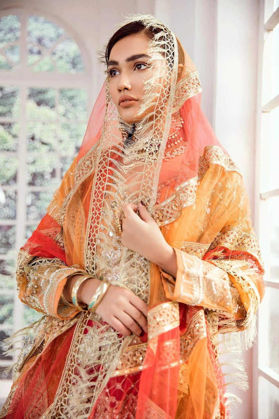 Maryum N Maria Bridal Collection 2020 VERMILLION D-02 - FaisalFabrics.pk