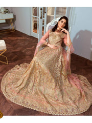 Maryum N Maria Shamrock Chiffon Collection Pink Carat SF-02 - FaisalFabrics.pk