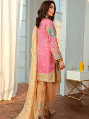 Maryum N Maria Shamrock Chiffon Collection Lumina Blue SF-06 - FaisalFabrics.pk