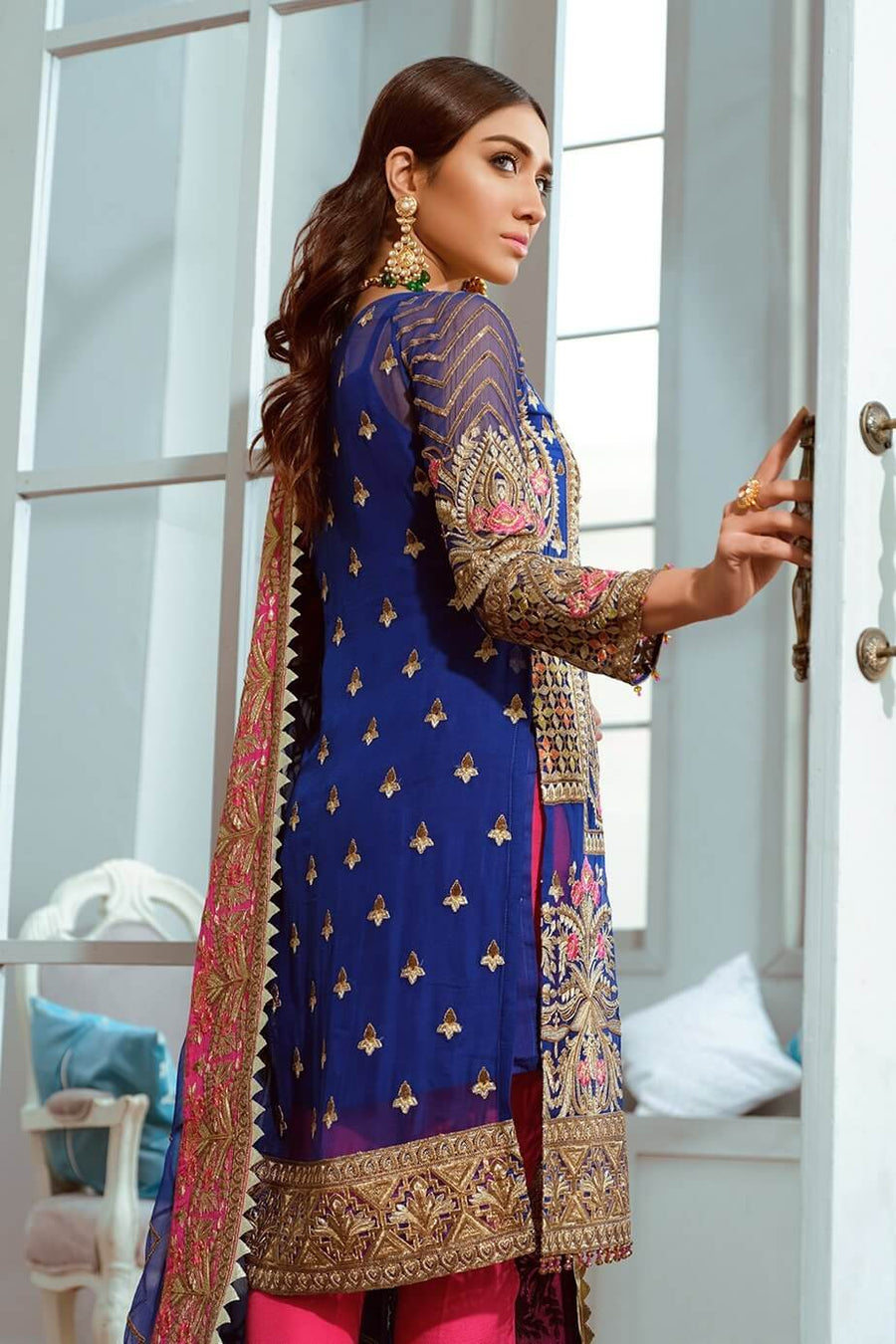 Maryum N Maria Shamrock Chiffon Collection Glided Love SF-07 - FaisalFabrics.pk