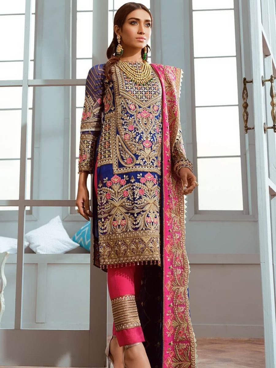 Maryum N Maria Shamrock Chiffon Collection Glided Love SF-07 - FaisalFabrics.pk
