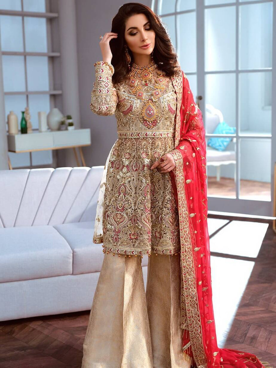 Maryum N Maria Shamrock Chiffon Collection Damask Charms SF-10 - FaisalFabrics.pk
