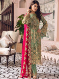 Freesia by Maryum N Maria Embroidered Chiffon 3 Pc Suit FE-01 Castlied Lime