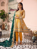 Freesia by Maryum N Maria Embroidered Chiffon 3 Pc Suit FE-02 Green Yelleit