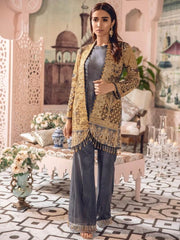 Freesia by Maryum N Maria Embroidered Chiffon 3 Pc Suit FE-03 Amaryllis - FaisalFabrics.pk