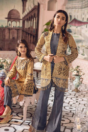 Freesia by Maryum N Maria Embroidered Chiffon 3 Pc Suit FE-03 Amaryllis - FaisalFabrics.pk