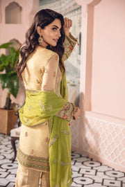 Freesia by Maryum N Maria Embroidered Chiffon 3 Pc Suit FE-04 Limonium - FaisalFabrics.pk