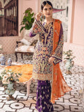 Freesia by Maryum N Maria Embroidered Chiffon 3 Pc Suit FE-05 Pansy Tale
