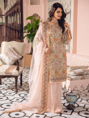 Freesia by Maryum N Maria Embroidered Chiffon 3 Pc Suit FE-06 Oriental Lily - FaisalFabrics.pk